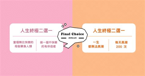 命運二選一|「殘酷二選一」最新大全！30題困難度爆表人生選擇題，做到一半。